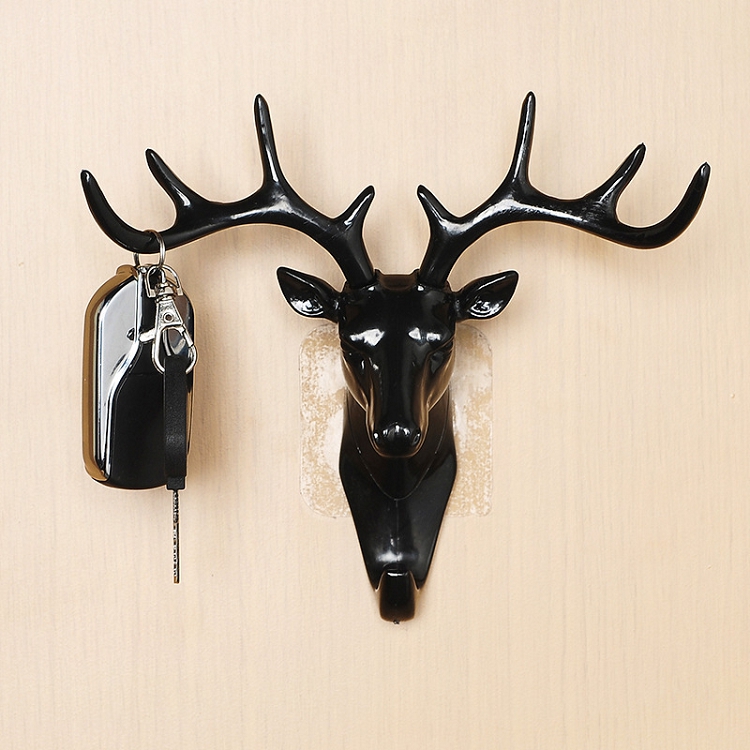 T2170 American antler decorative hook self-adhesive, non-perforating, wall shelf, traceless key hook